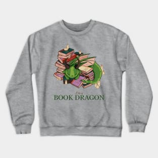 Aesthetic Book Dragon – Cozy Fantasy Bookworm Kawaii Design Crewneck Sweatshirt